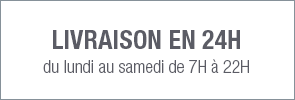 Livraison en 24h du lundi au samedi de 7h à 22h